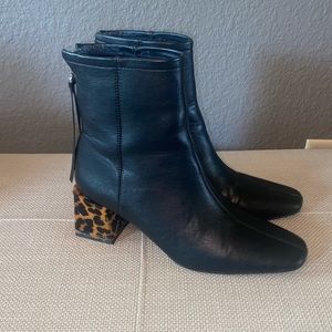 Cheetah Print Heel Booties